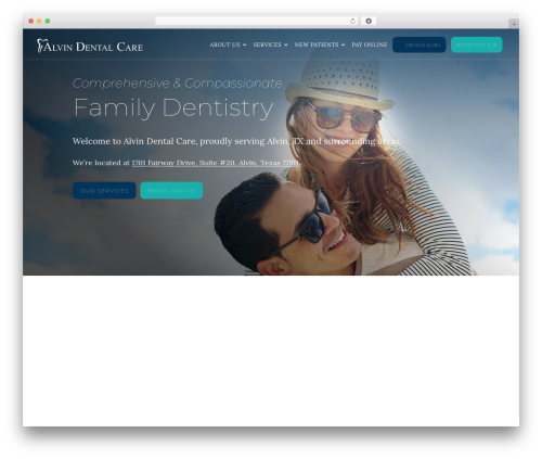Divi theme WordPress - alvindentalcare.com