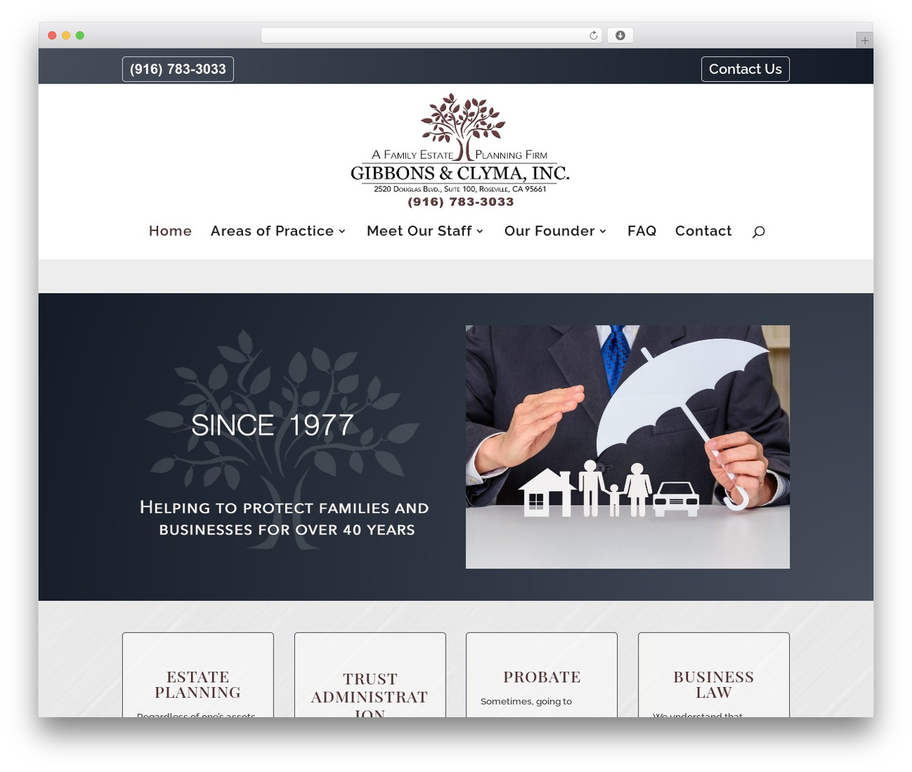 Divi WordPress theme - gibbonsandclyma.com