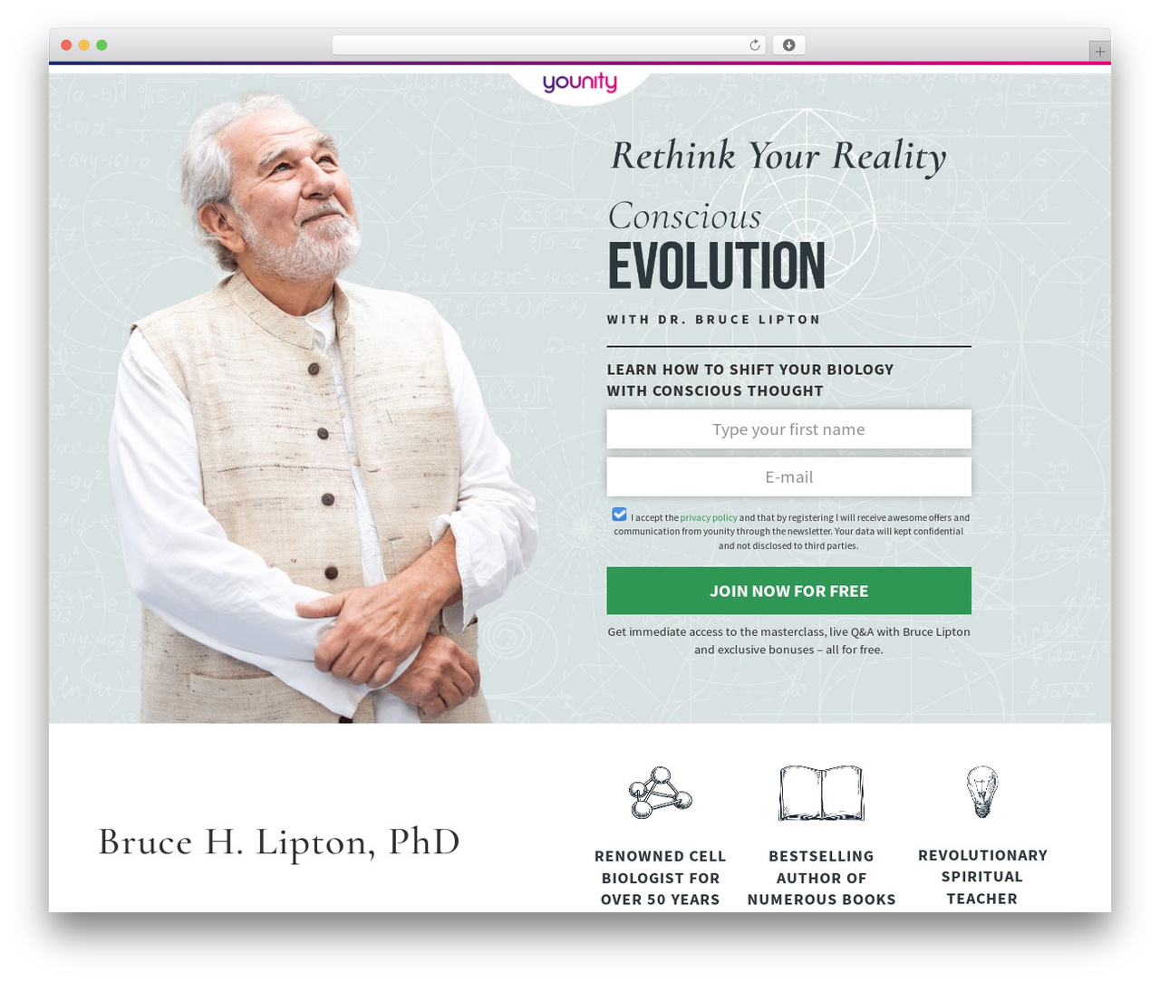 Divi WordPress theme - brucelipton-consciousevolution.com