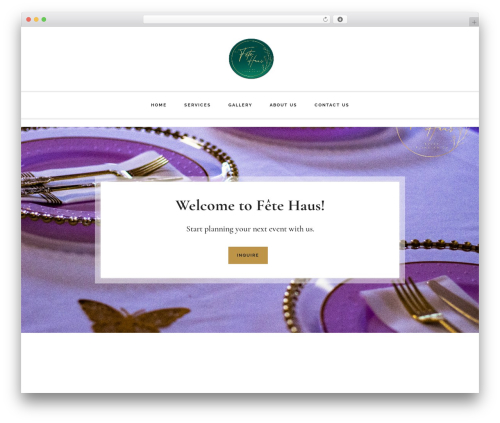 Genesis WordPress website theme - fetehausevents.com