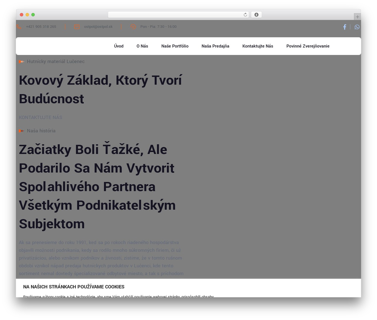 Indusra theme WordPress - ostpol.sk