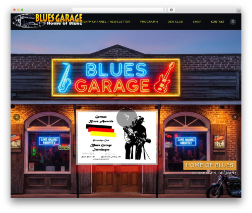 JamSession theme WordPress - bluesgarage.de