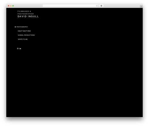 Lense WordPress theme - davidinsull.com