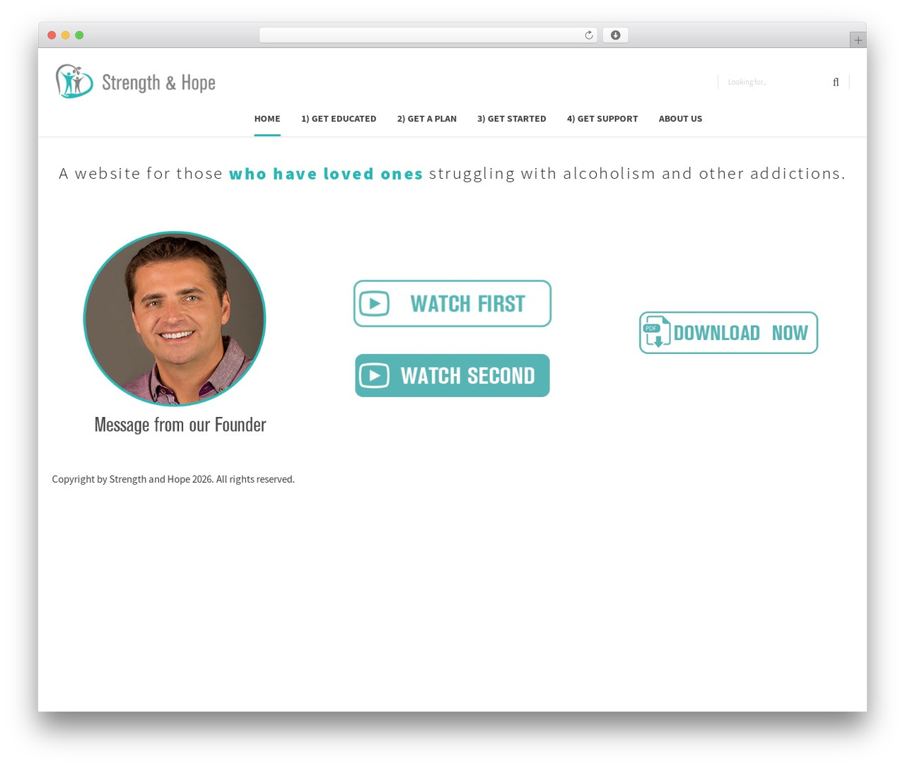 Medicare theme WordPress - strengthandhope.com