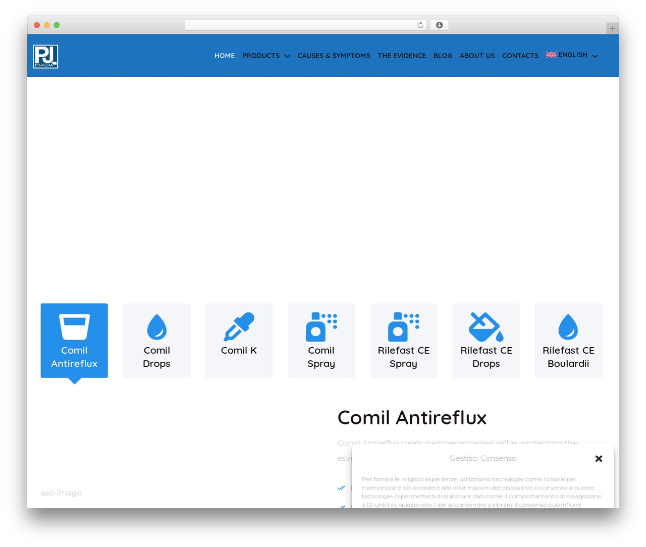 medicate WordPress theme design - comil.it