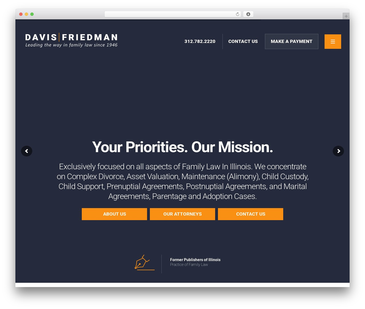 Theme WordPress Davis Friedman - davisfriedman.com
