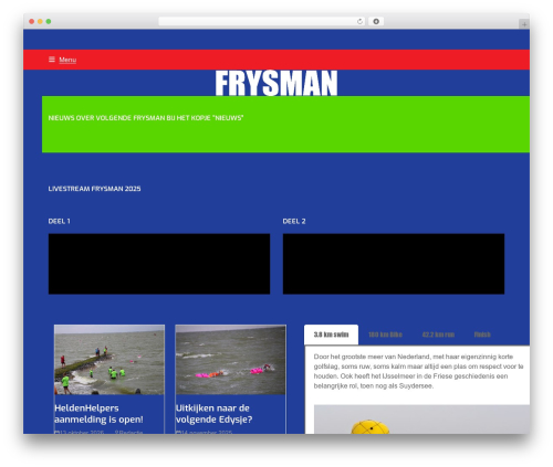 Total WordPress theme design - frysman.nl