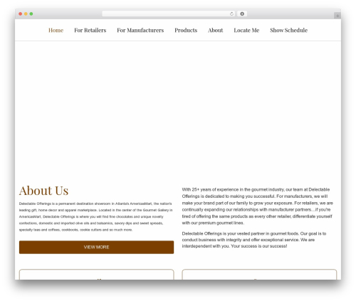Default Theme best WordPress theme - delectableofferings.com