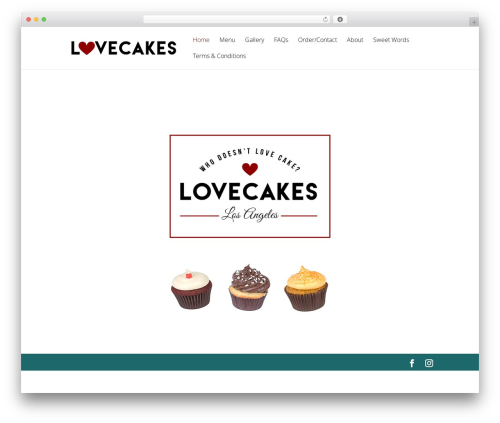 Divi WordPress theme - lovecakesbakes.com