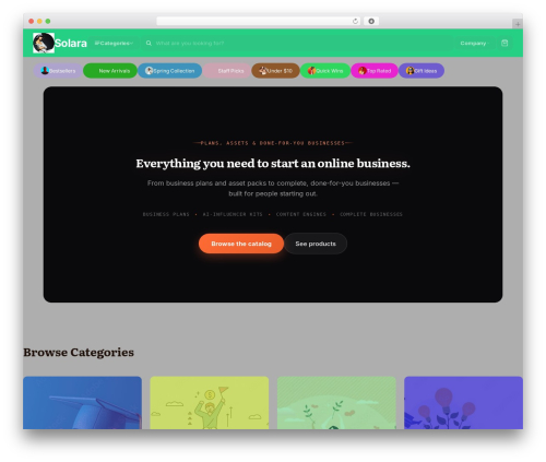 Sellvia platform WordPress plugin - testpunk.com