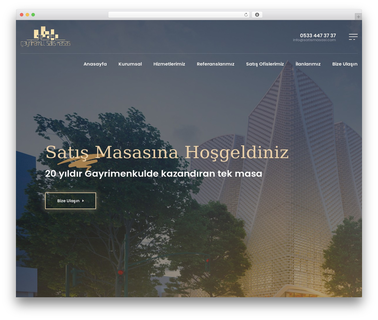 Hompark WordPress theme - satismasasi.com