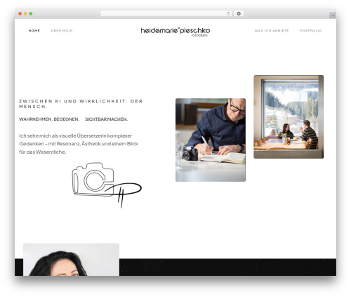 Pine WordPress website theme - pleschko-fotografie.com