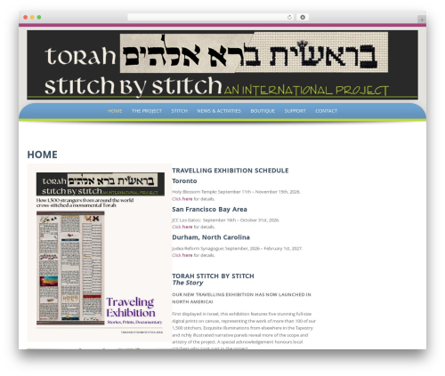 Preferential WordPress theme - torahstitchbystitch.org