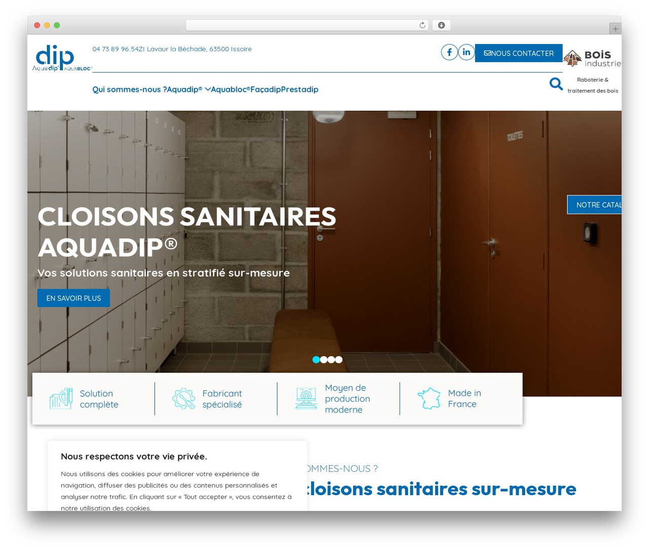 Thème Wordpress WP theme - dip-sarl.com