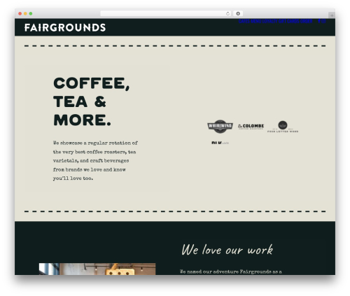 Uncode best WordPress theme - fairgrounds.cafe