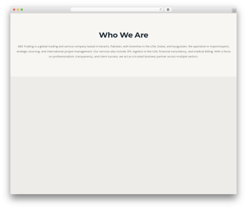 WordPress theme Translogic - abstrading.co