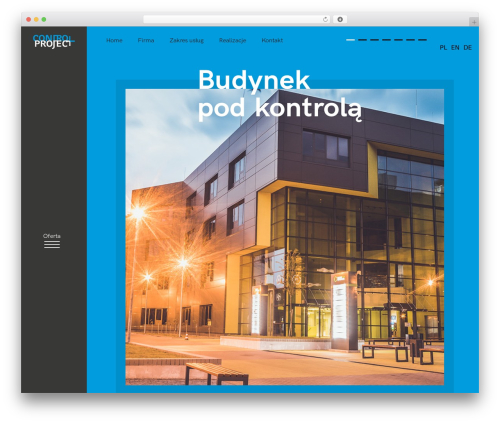 controlproject WordPress theme design - controlproject.com.pl