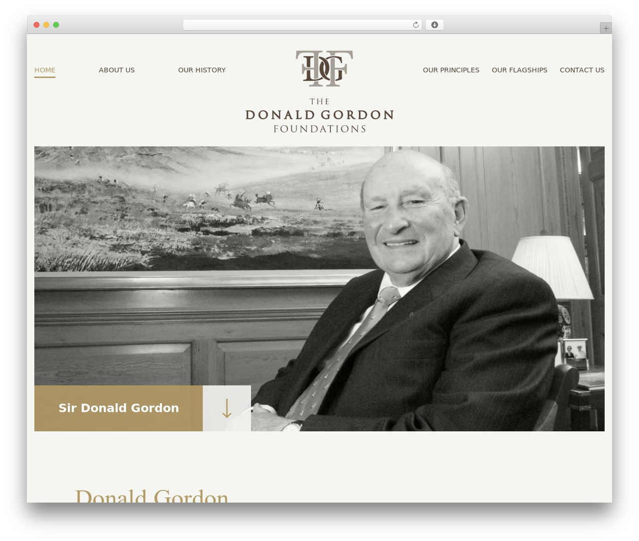 DGF theme WordPress - donaldgordon.org