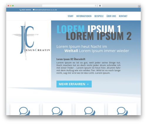 Divi WordPress theme design - jesuscreativ.com