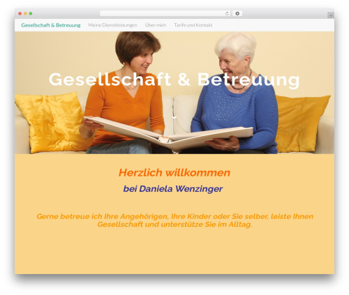 Flat Bootstrap premium WordPress theme - zeitverbringen.ch