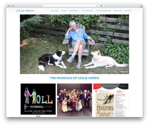 Genesis WordPress theme - lesliearden.com