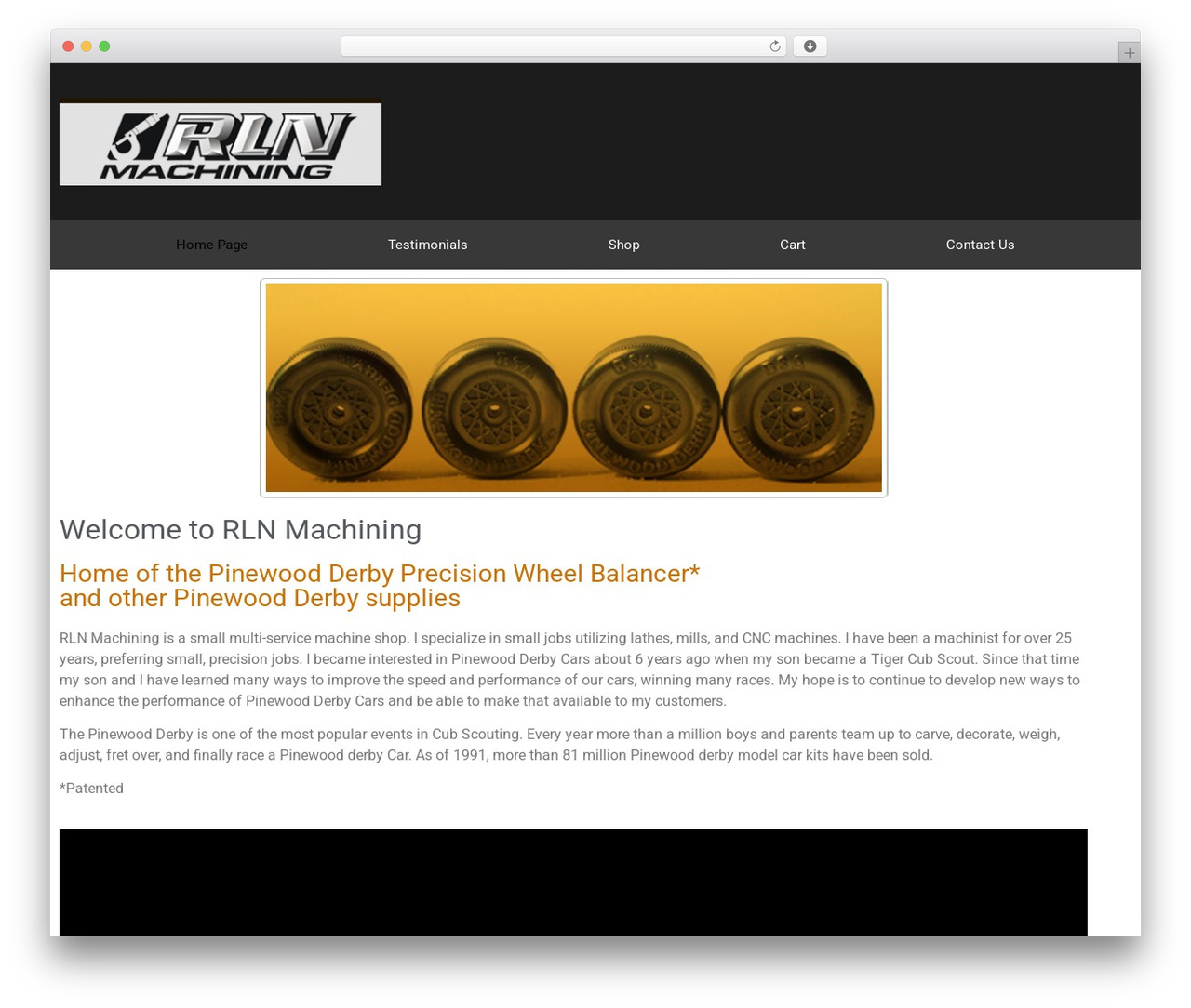 Hello Elementor WordPress theme - rlnmachining.com