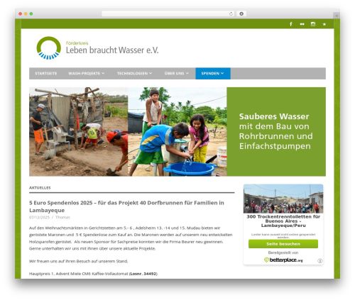 Theme WordPress Beetle - lebenbrauchtwasser-ev.de