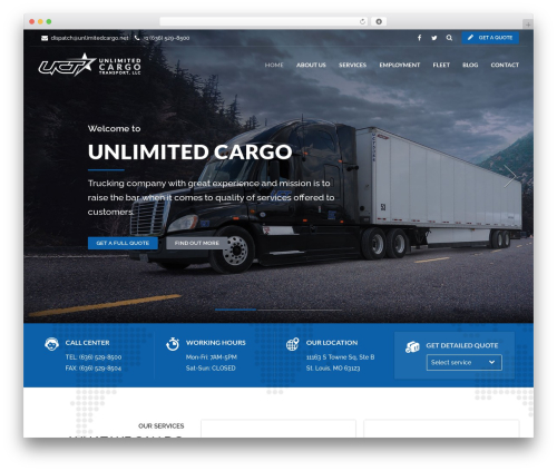 Cargo WordPress plugin - unlimitedcargo.net