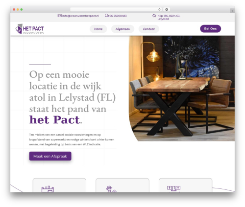 Theme WordPress Divi - woonvormhetpact.nl