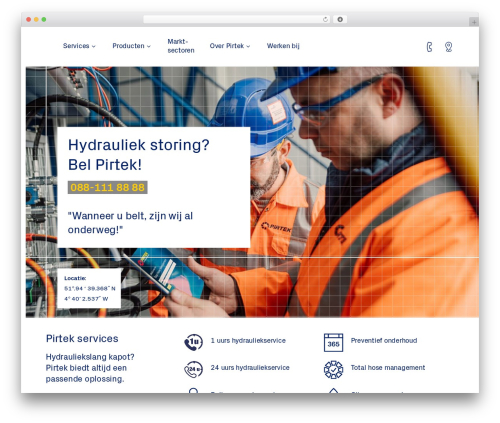 Theme WordPress pirtek - pirtek.nl