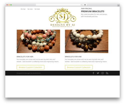WordPress theme Divi - designsbysj.com