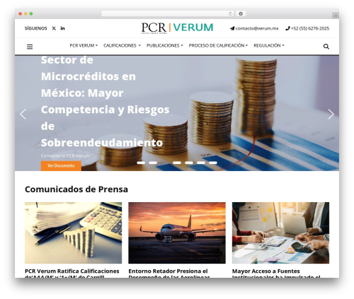 WordPress theme Wired IT Theme - pcrverum.mx