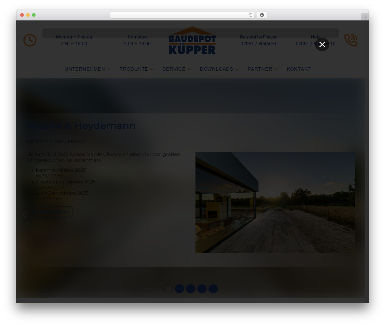 bdk theme WordPress - baudepot-kuepper.de