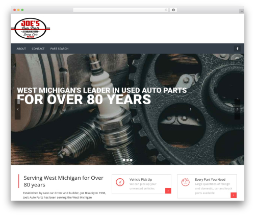 Carshire WordPress theme - joesautopartsmi.com