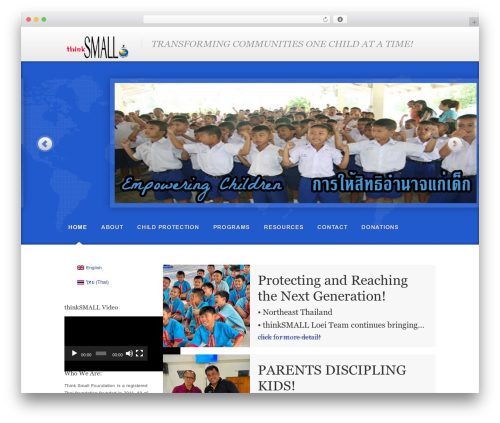 WordPress AID theme WordPress - thinksmallfoundation.org
