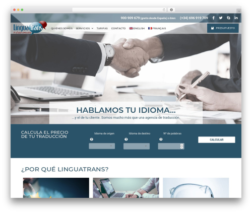 WordPress theme Clearview - linguatrans.com