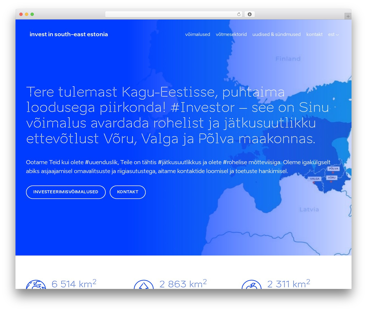 WordPress theme eas - southeastestonia.com