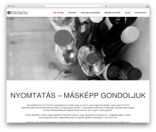 WordPress theme North - prints.hu