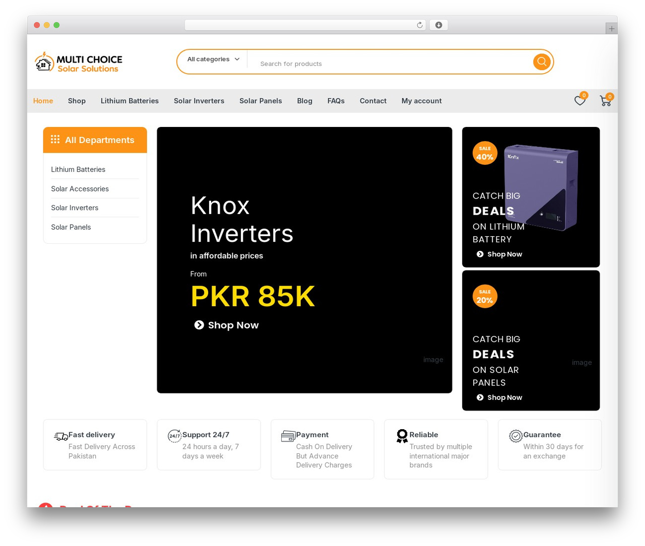 WordPress theme Onsus child theme - multichoicesolar.pk