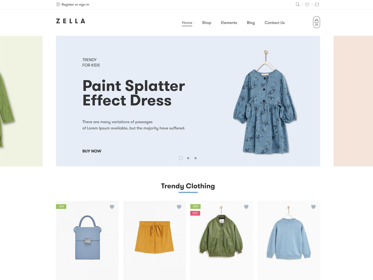 WordPress theme Zella Theme Child by NasaTheme team