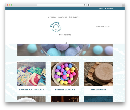 WP theme Divi - savonsbaindouche.com