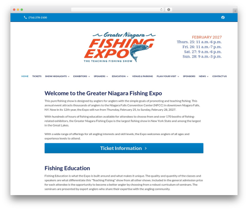 Beacon Theme top WordPress theme - niagarafishingexpo.com