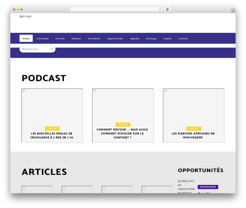 Buzzy WordPress theme - afriways.net