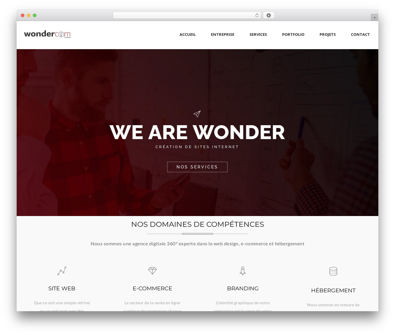 Cumulo theme WordPress - wondercom.ch