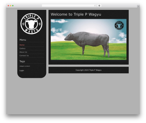 DarkElements WordPress theme - triplepwagyu.com