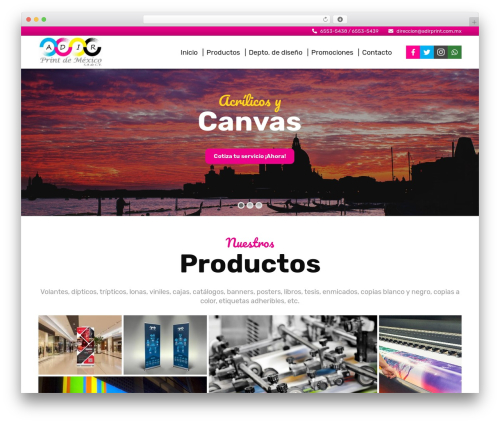 ECD WordPress theme - adirprint.com.mx