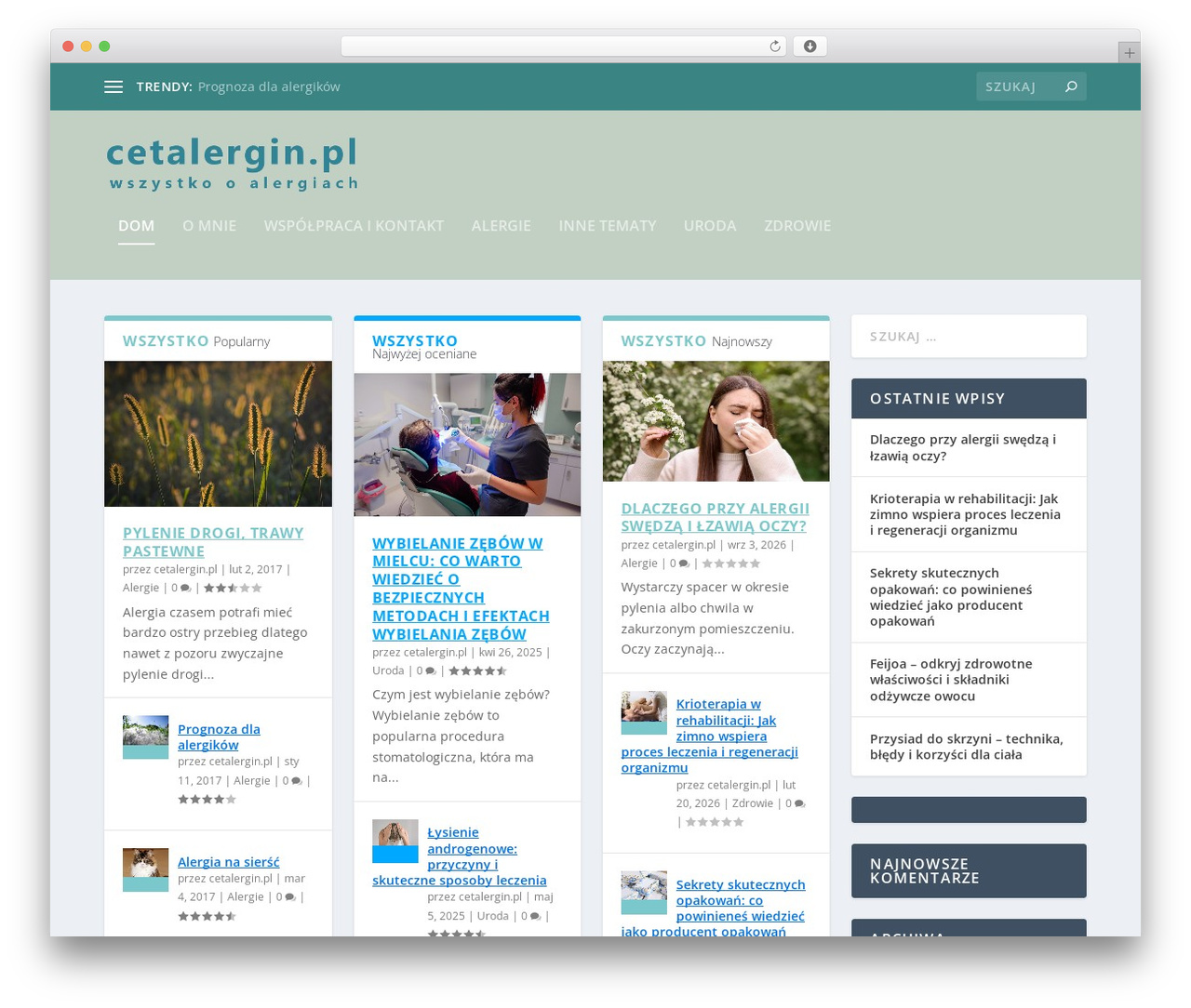 Extra WordPress page theme - cetalergin.pl Extra WordPress page theme - cetalergin.pl