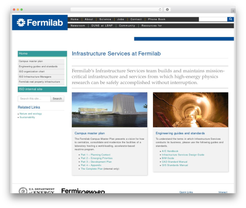 Fermilab Theme WordPress website theme - fess.fnal.gov