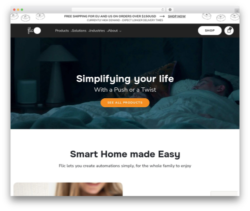 Flic theme WordPress theme design - flic.io