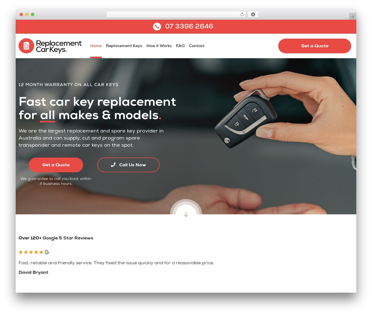 G'day (Hello Elementor Child) WordPress theme - replacementcarkeys.com.au
